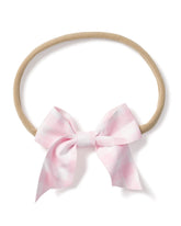 Girl's Twill Hair Bows in Pink Gingham Children's Accessories Petite Plume Baby Bow 