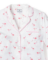 Women's Twill Short Sleeve Short Set in Flamingos Women's Pajamas Petite Plume 