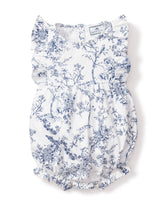 Baby's Twill Ruffled Romper in Timeless Toile Infant Romper Petite Plume 