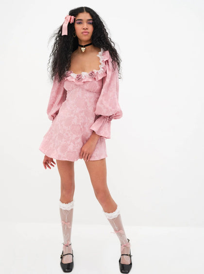 Rosalia Mini Dress Dresses For Love and Lemons S Pink 