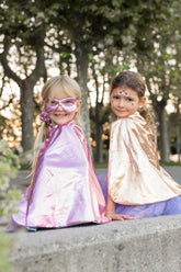 Super-duper Tutu, Cape & Mask, Metallic Rose Gold & Lilac Costumes Great Pretenders USA 