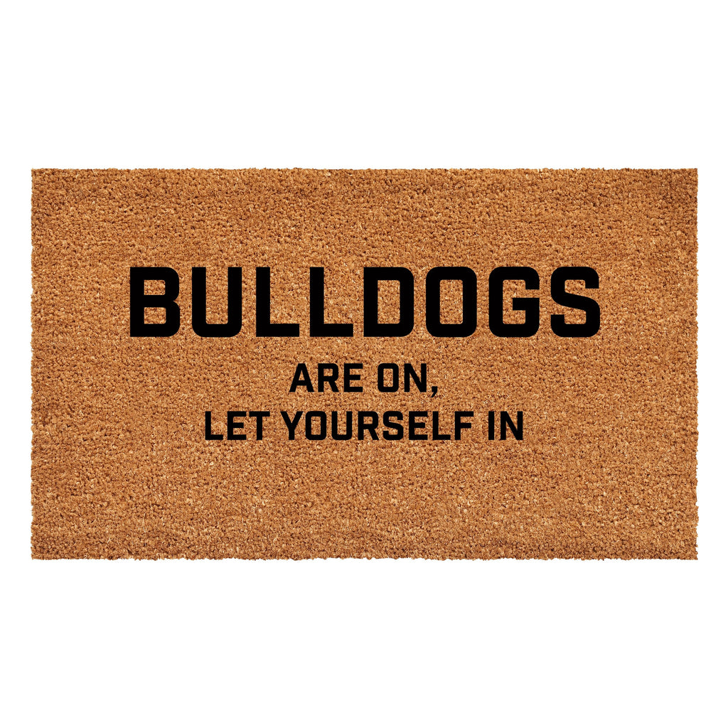 Bulldogs are on Let Yourself in Doormat Calloway Mills 