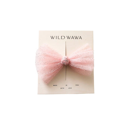 Tulle Bow | Pink Bows & Headbands Wild Wawa OS Pink 