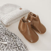 Leather Chelsea Boot | Color 'Espresso' | Soft Sole Mitts & Booties Consciously Baby 