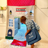 Post Office Doorway Storefront with Mailman's satchel Doorway play space Role Play Kids 
