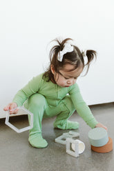 GROW WITH YOU FOOTIE + SNUG FIT | MATCHA Onesies goumikids 