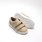 Leather Woven Sneaker | Color 'Bone' Shoes Consciously Baby 