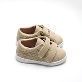 Leather Woven Sneaker | Color 'Bone' Shoes Consciously Baby 2 (Soft Sole) 
