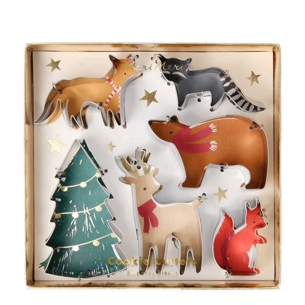 Christmas Motif Cookie Cutters Decorations Meri Meri 