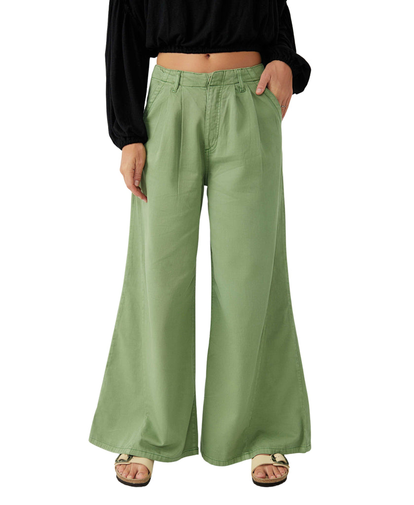 Light As Spring Trouser | Verde Pants Free People Verde 2 