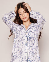 Women's Twill Pajama Set in Timeless Toile Women's Pajama's Petite Plume 