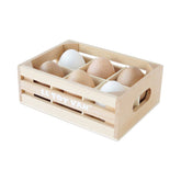 Farm Eggs Wooden Market Crate Pretend Shopping & Grocery Le Toy Van, Inc. 