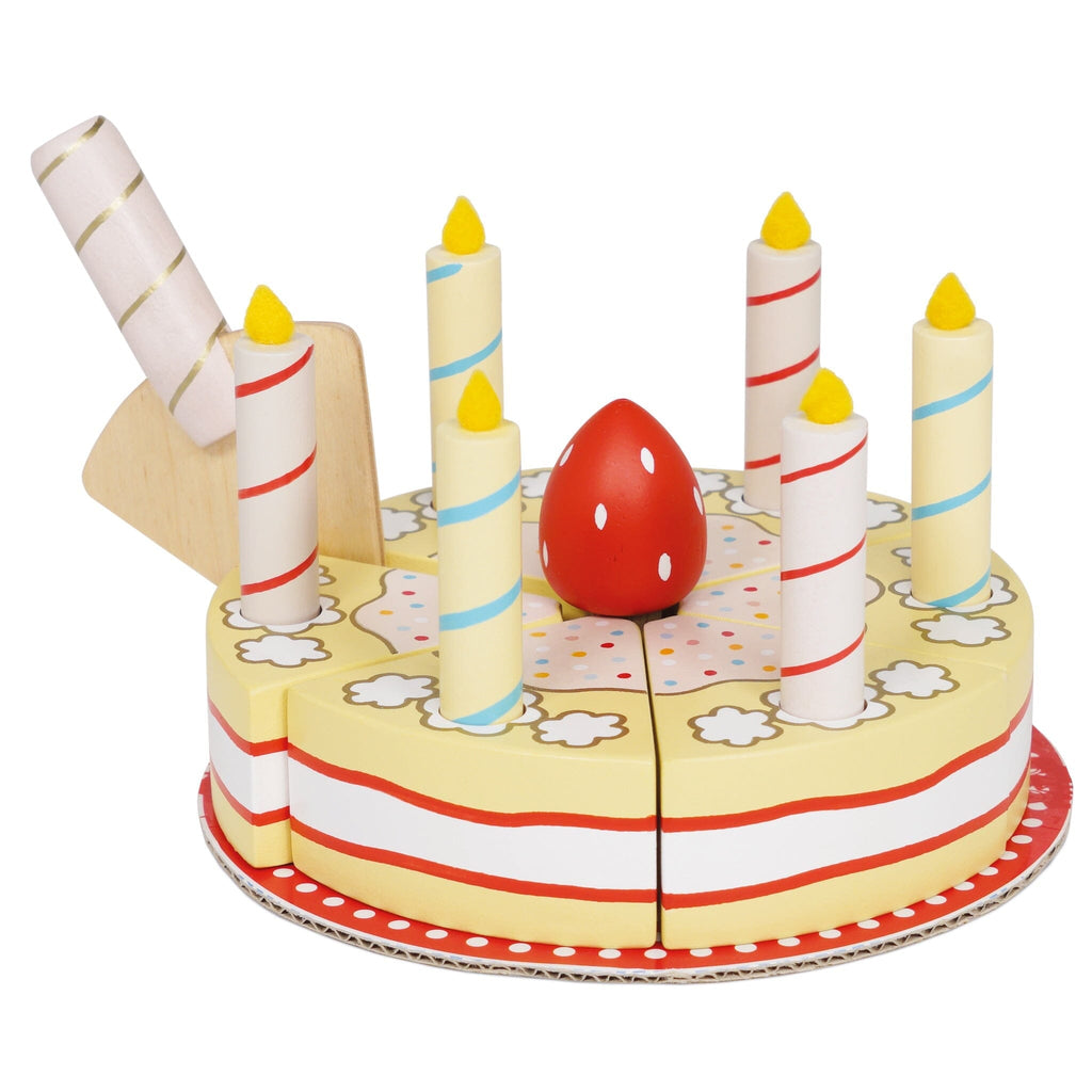 Sliceable Birthday Cake & Candles Toy Kitchens & Play Food Le Toy Van, Inc. 