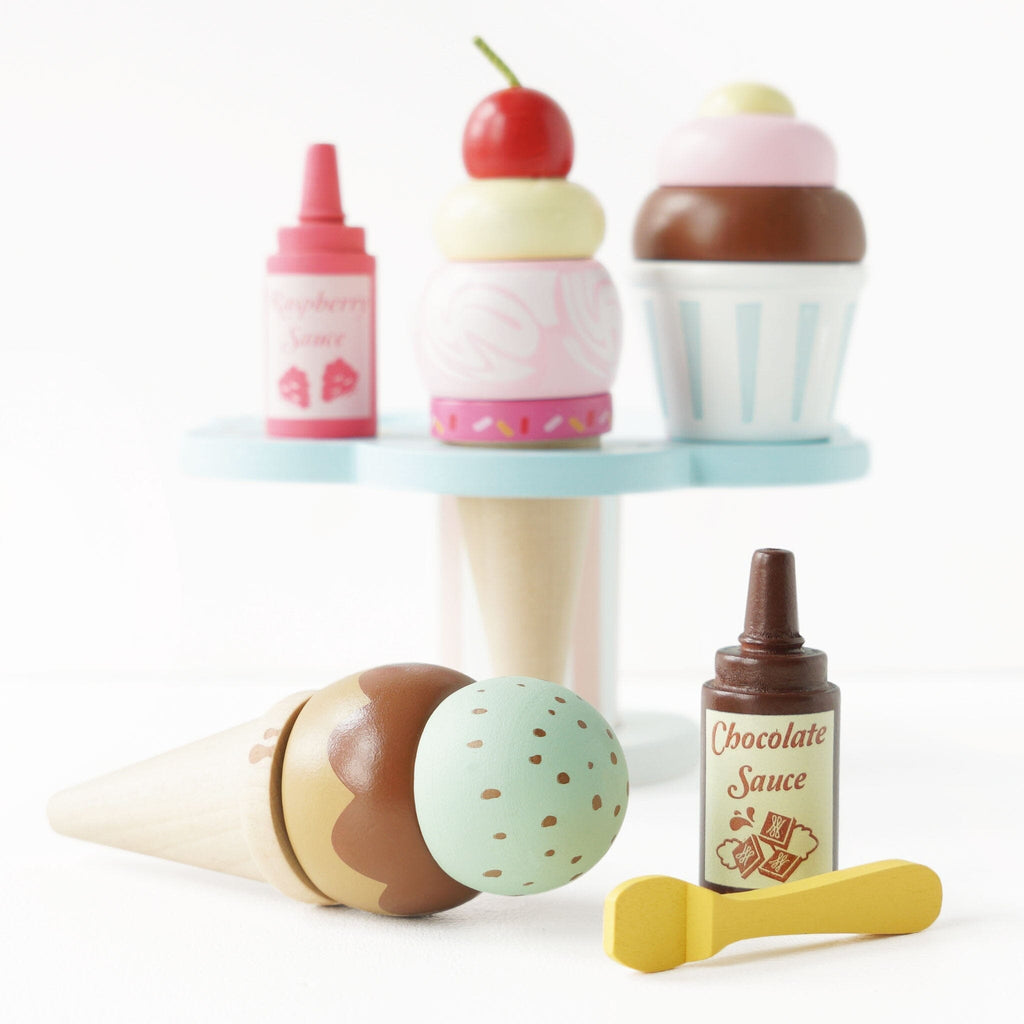 Wooden Ice Cream Stand & Toppings Educational Toys Le Toy Van, Inc. 