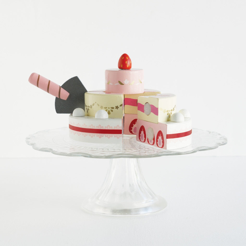 Sliceable Wedding Cake for Pretend Play Toy Kitchens & Play Food Le Toy Van, Inc. 