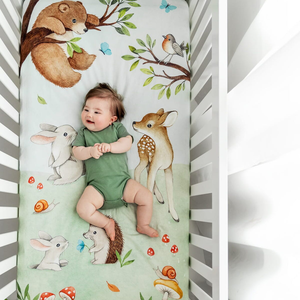 Enchanted Forest Standard Size Crib Sheet Crib sheets Rookie Humans 