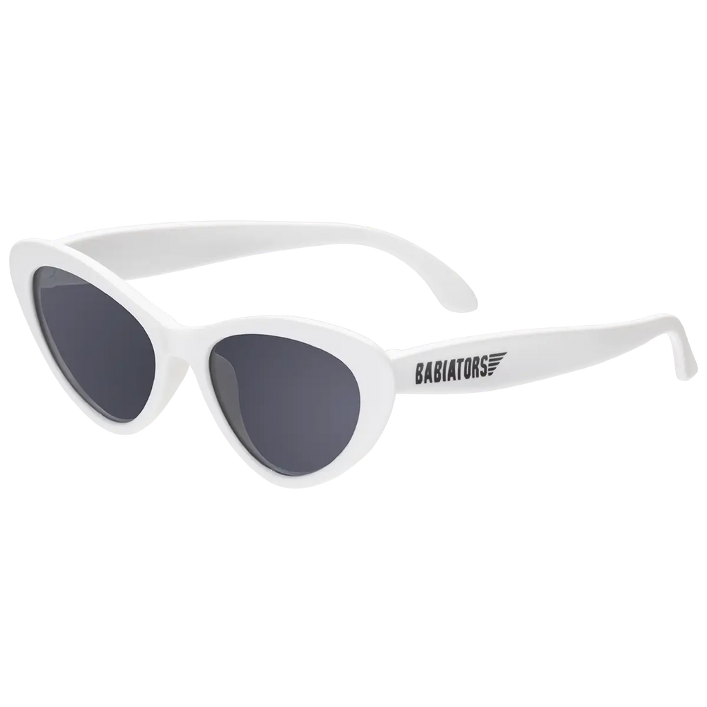 Wicked White Cat-Eye Kids Sunglasses