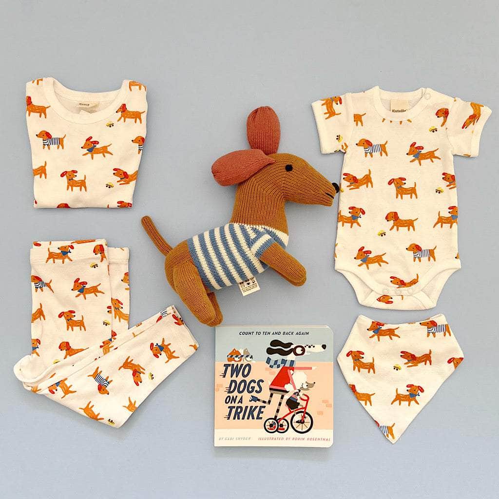 Doggie Delight: Sibling PJs, Toy, Book & Bib Bundle Baby Gift Sets Estella 