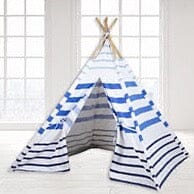 Nautical Stripe Teepee Tent Play Tents Role Play Kids 