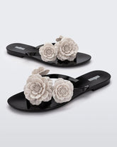 Harmonic Springtime | Black/Beige Shoes Mini Melissa 