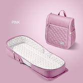 Portable Folding Baby Changing Bag SUNVENO Pink 