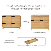 Hudson 6-Drawer Assembled Double Dresser | Honey