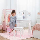 Little Princess Anna Kids Vanity Table & Stool | White