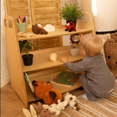 Montessori Wooden Toy Shelf Shelves Goodevas 