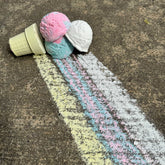 Blue Raspberry Ice Cream Cone | Handmade Sidewalk Chalk Sidewalk Chalk TWEE 