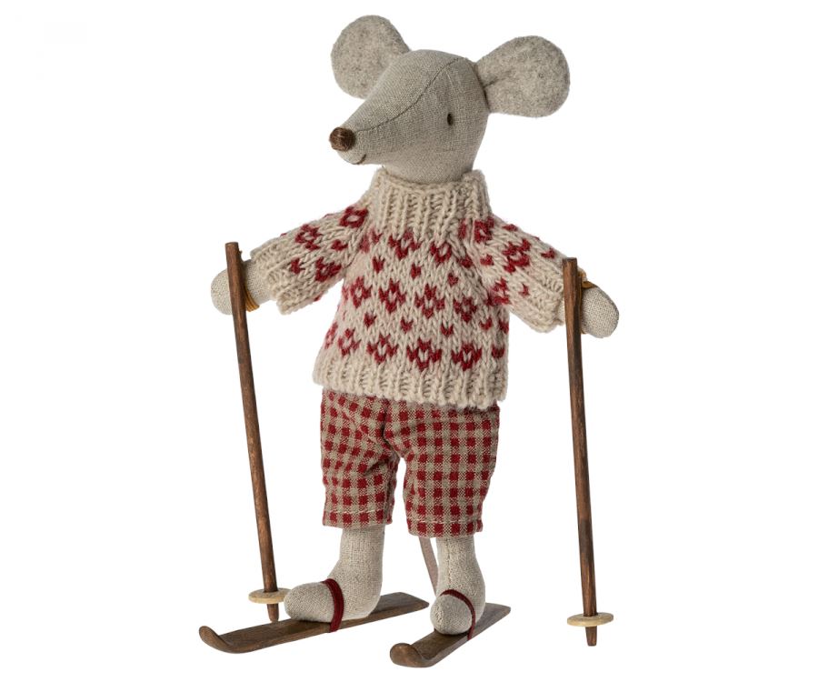 Winter mouse with ski set, Mum | Maileg - Kid's Toys