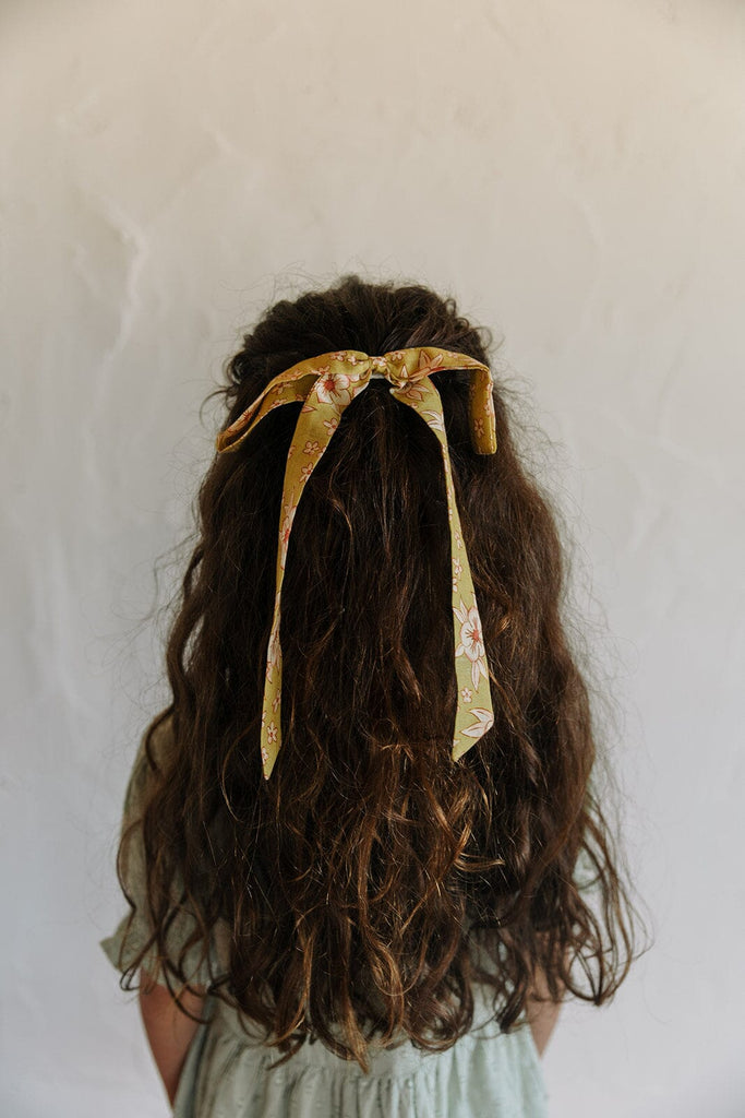 Ribbon Bow | Mustard Flower Print by Lali Lali 