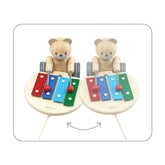 Pull Along Musical Bear Wooden Toys PlanToys USA 