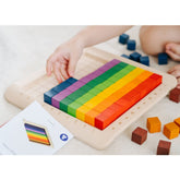100 Counting Cubes - Unit Plus Wooden Toys PlanToys USA 