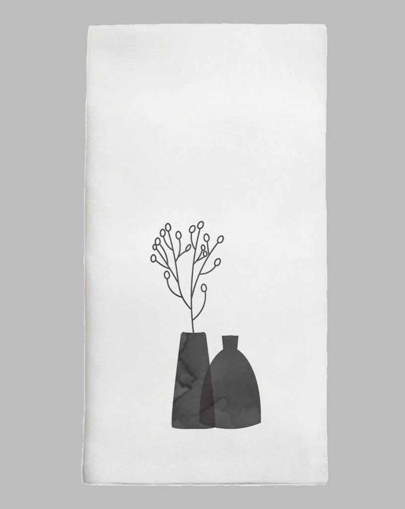 Minimal Flowers Tea Towel | Bohemian Mama - Home & Gifts