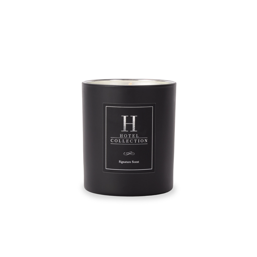 Classic Black Velvet Candle Candle Hotel Collection Black 