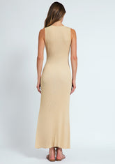 Klara Dress | Gold Dress Devon Windsor 