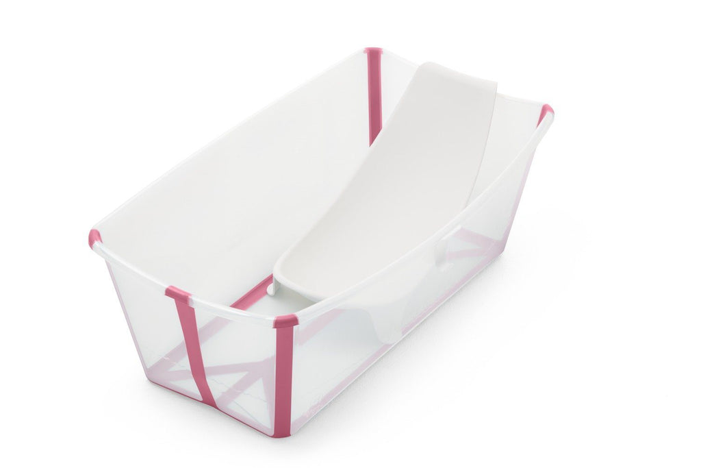 transparent pink bundle bath
