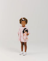 Organic Ruffle Dress - Pink Sand Dresses + Skirts Bohemian Mama Littles Pink Sand 0-3m 