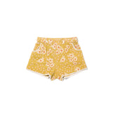 Begonia Shorts | Mustard Flower Print by Lali Baby & Toddler Bottoms Lali 
