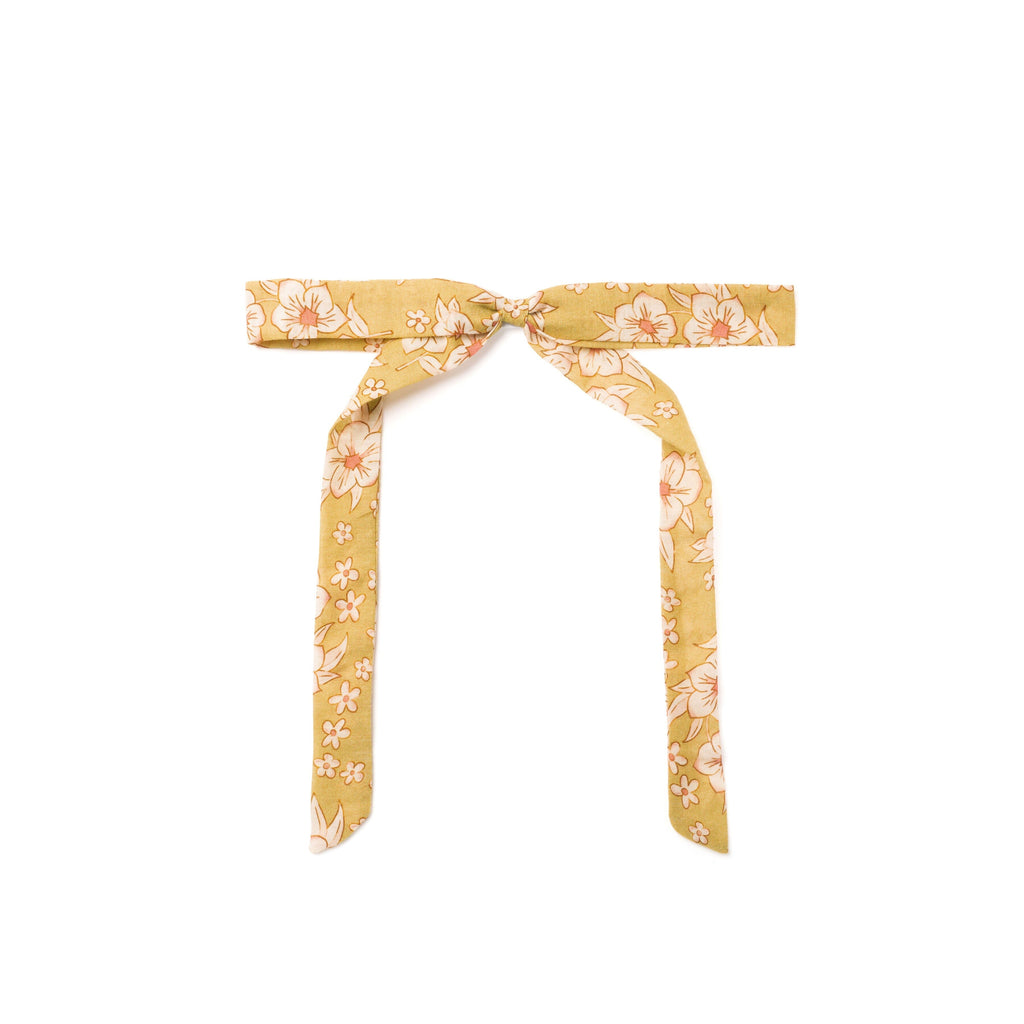 Ribbon Bow | Mustard Flower Print by Lali Lali 