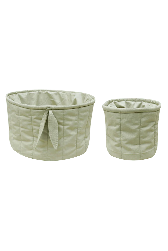 Set of Two Quilted Baskets | Bambie Olive Lorena Canals 