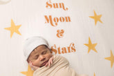 Organic Crib Sheets Sun, Moon, Stars