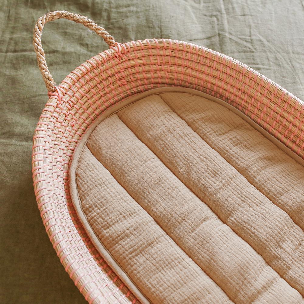 Luxe Organic Cotton Liner - Dune | Olli Ella - Baby Bedding
