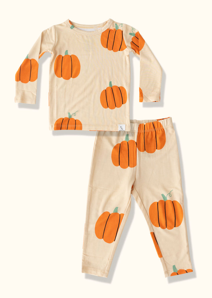 Pumpkin Pajama Set | Orange Pajamas Loocsy 12-18M 