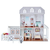 Olivia's Little World - Dreamland Farm house 12" Doll House - White / Grey | Teamson Kids