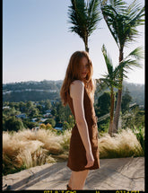 Fonda Suede Dress in Peanut The Label stoned immaculate 