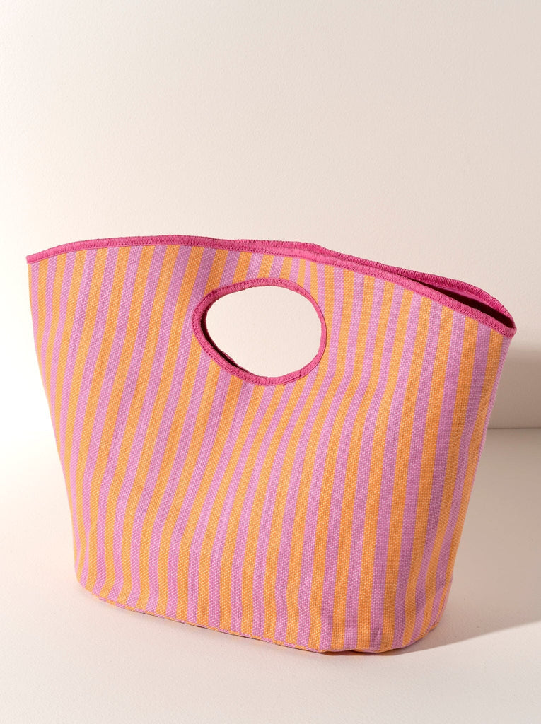 Shiraleah Lolita Pink and Orange Stripe Tote, Candy by Shiraleah Shiraleah 