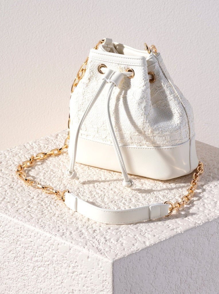 Shiraleah Adrienne Bucket Bag, White by Shiraleah Shiraleah 
