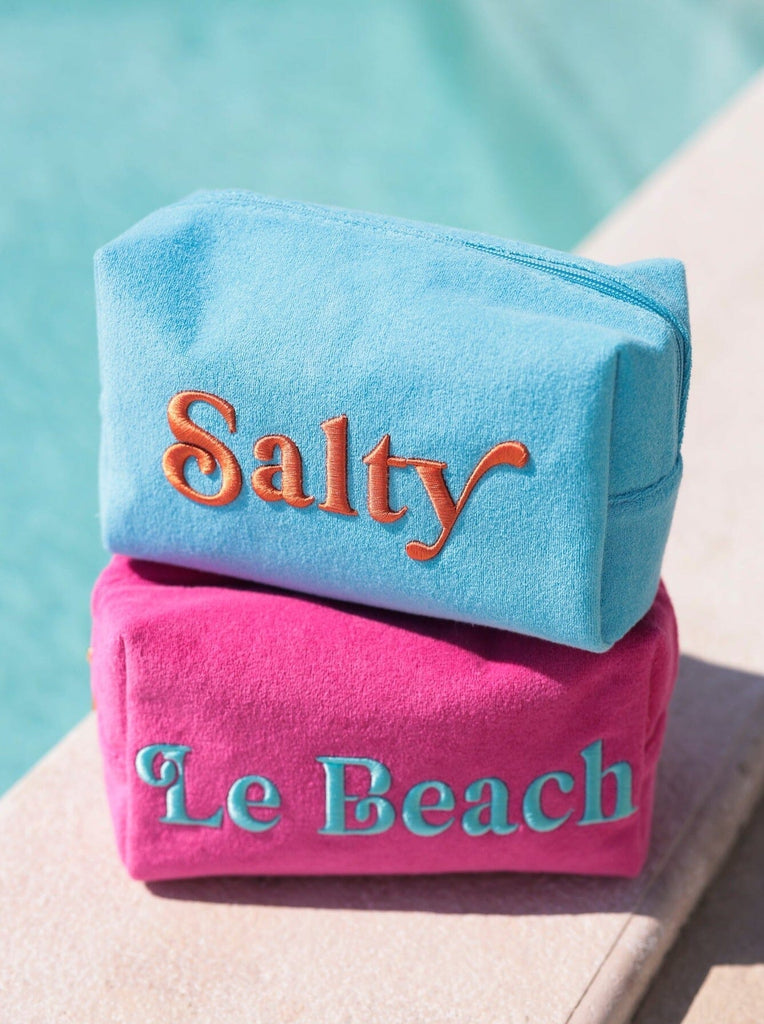 Sol "Salty" Zip Pouch | Turquoise Travel Accessories Shiraleah 