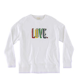 Shiraleah "Love" Sweatshirt, White by Shiraleah Shiraleah 